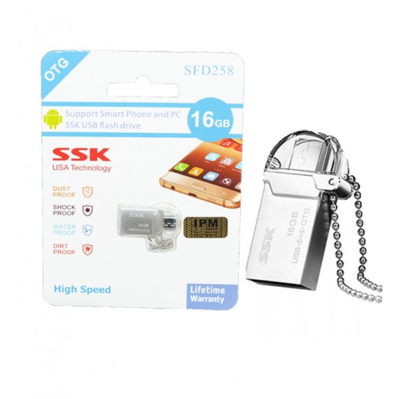 فلش SSKK OTG مدل 16GB SFD258