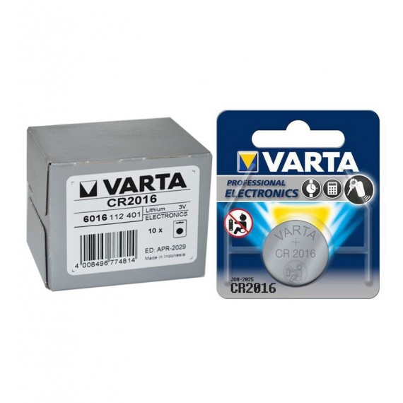 بسته 10 تایی باتری سکه ای VARTA مدل CR2016