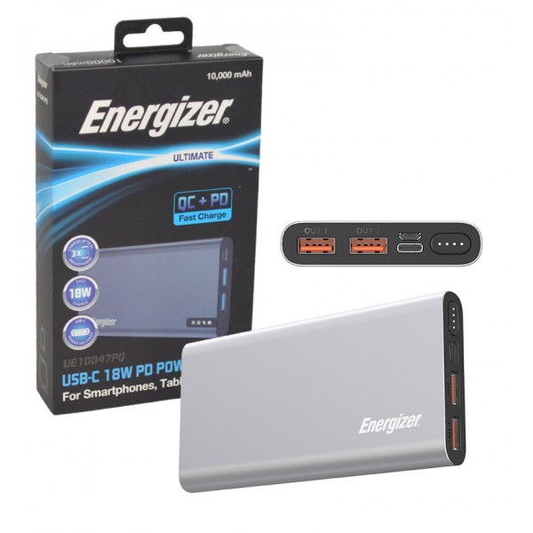 Портативный аккумулятор energizer ue10047pq