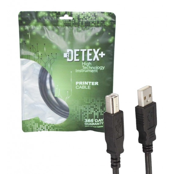 کابل پرینتر USB طول 1.5 متر DETEX