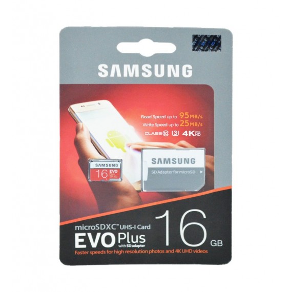 رم موبایل Samsung مدل 16GB MicroSDXC U3 Evo Plus خشاب دار
