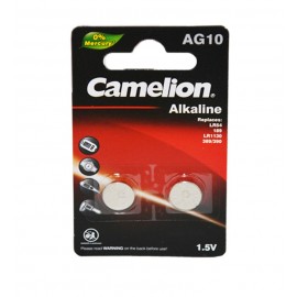 باتری سکه ای کملیون (Camelion) مدل Alkaline AG10 (کارتی 2 تایی)