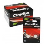 بسته 20 تایی باتری سکه ای Camelion  مدل AG10 (کارتی 2تایی)