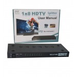 اسپلیتر 8 پورت Oscar HDMI 3D 1.4 مدل OS-SP108
