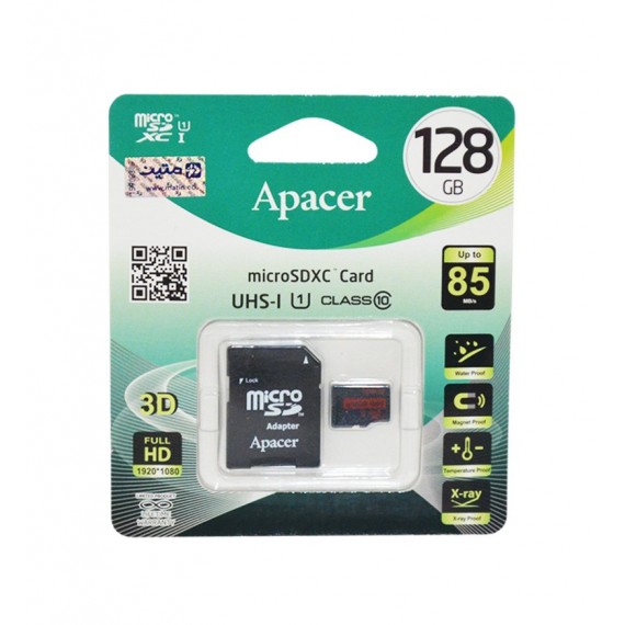 رم موبایل APACER مدل 128GB 85MB/S Class10 خشاب دار