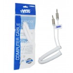 کابل 1 به 1 صدا (AUX) فنری طول 1.5 متر xVOX کد 101