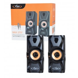 اسپیکر 2 تکه لپ تاپی چوبی Vanmaax مدل MAX-2707