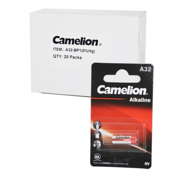 بسته 20 تایی باتری ریموت کنترل Camelion مدل A32 Alkaline