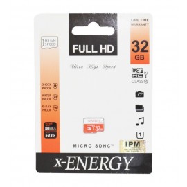 رم موبایل ایکس انرژی (x-ENERGY) مدل 32GB MicroSDHC Ultra 80MB/s 533X