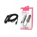 شارژر فندکی دو پورت + کابل اندروید TSCO مدل TCG 26