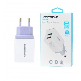 کلگی شارژر دو پورت Kingstar مدل KW155