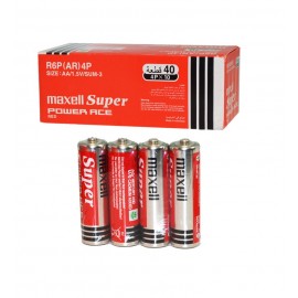بسته 10 عددی باتری قلمی Maxell شیرینگ 4 تایی