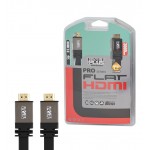 کابل HDMI 2.0 4K فلت مدل Metal Black طول 3 متر Knet Plus