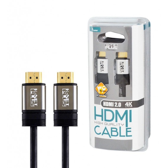 کابل 4K-3D 2.0 HDMI طول 3 متر Knet Plus