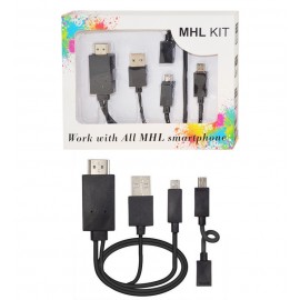 کابل MHL اندروید (micro usb) به HDMI