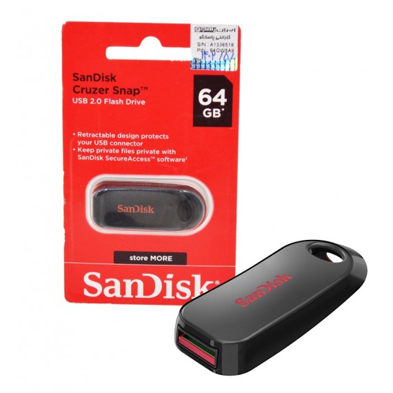 فلش SanDisk مدل 64GB Cruzer Snap