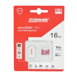 رم موبایل پرایم (PRIME) مدل 16GB MicroSDHC 95MB/S + رم ریدر