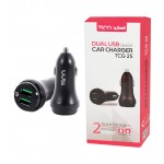 شارژر فندکی 2 پورت + کابل اندروید TSCO مدل TCG 25