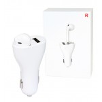 شارژر فندکی تک پورت + Airpod تک گوش