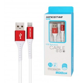 کابل آیفون (lightning) طول 2 متر Kingstar مدل K69 i