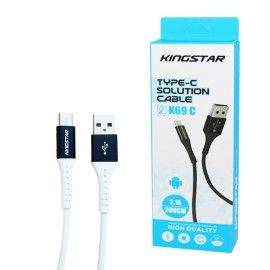 کابل Type-C طول 2 متر Kingstar مدل K69 C