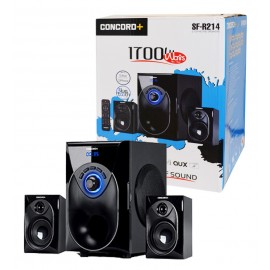 اسپیکر 3 تکه بلوتوثی رم و فلش خور Concord+ مدل SF-R214