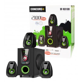 اسپیکر 4 تکه بلوتوثی رم و فلش خور Concord+ مدل SF-R3100