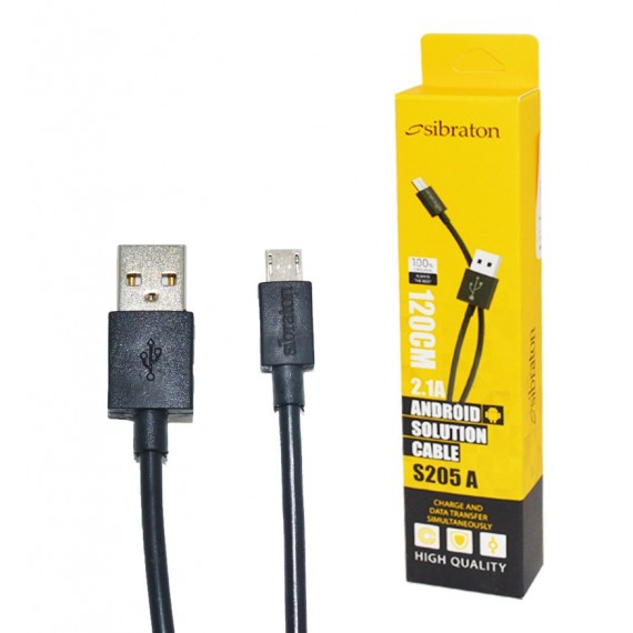 کابل اندروید طول 1.2 متر Sibraton مدل S205 A