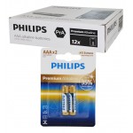 بسته 12 عددی باتری Philips Premium Alkaline کارتی (2 تایی)