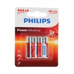 باتری نیم قلمی Philips Power Alkaline کارتی (2 تایی)