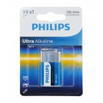 باتری کتابی Philips مدل Ultra Alkaline 9V 6LR61 کارتی
