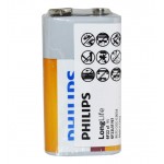 باتری کتابی Philips مدل Long Life 9V 6F22 شیرینگ