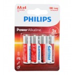 باتری قلمی Philips Power Alkaline کارتی (4 تایی)