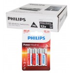 بسته 12 عددی باتری قلمی Philips Power Alkaline کارتی (4 تایی)