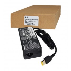 شارژر لپ تاپ لنوو (LENOVO) برند (mm) مدل 20 ولت 4.5 آمپر 20V/4.5A سوکت USB