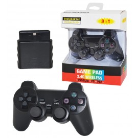 دسته بازی 3 کاره بی سیم 3in1 تک شوکدار PS3/PC/PS2