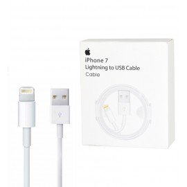 کابل آیفون 7 پک اصلی سفید (lightning) مدل MD818ZM