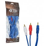 کابل 1 به 2 صدا طول 1.8 متر DETEX+