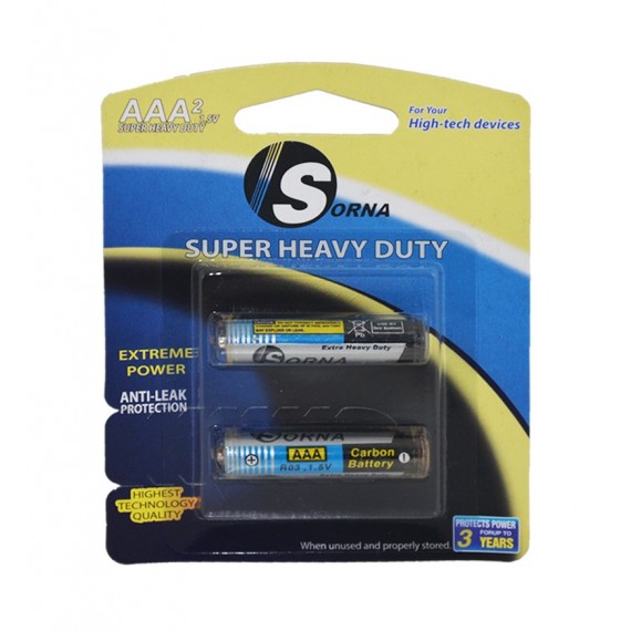 باتری نیم قلمی Sorna مدل Super Heavy Duty 1.5V