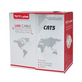 کابل شبکه CAT5 طول 100 متر تسکو (TSCO) مدل 1010