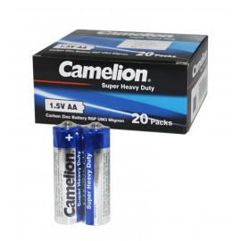 بسته 20 تایی باتری قلمی Camelion شیرینگ 2 تایی
