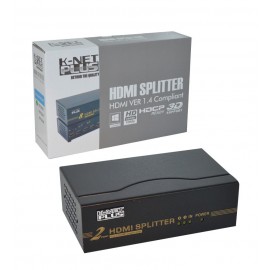 اسپلیتر 2 پورت Knet plus HDMI 3D 1.4 مدل KPS642