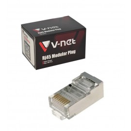 سوکت شبکه 100 تایی V-net مدل CAT6 SFTP