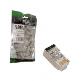 سوکت شبکه CAT6 SFTP بسته 20 عددی Knet Plus