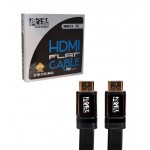 کابل 4K-3D 2.0 HDMI فلت طول 15 متر Knet Plus مدل Black