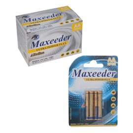 بسته 10 تایی باتری قلمی Maxeeder کارتی 2 تایی