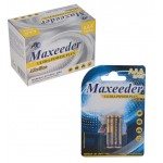 بسته 10 ایی باتری نیم قلمی Maxeeder کارتی 2 تایی