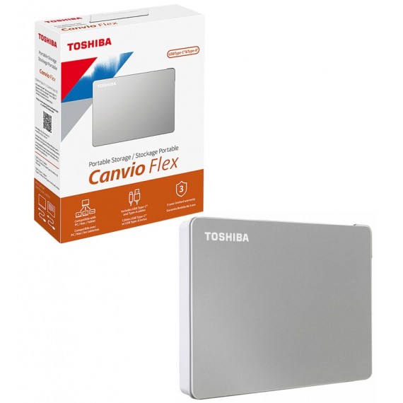هارد دیسک اکسترنال 2.5 اینچی TOSHIBA مدل CANVIO FLEX ظرفیت 1 ترابایت