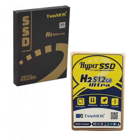 هارد دیسک اینترنال TwinMOS مدل 512GB H2 Ultra SSD