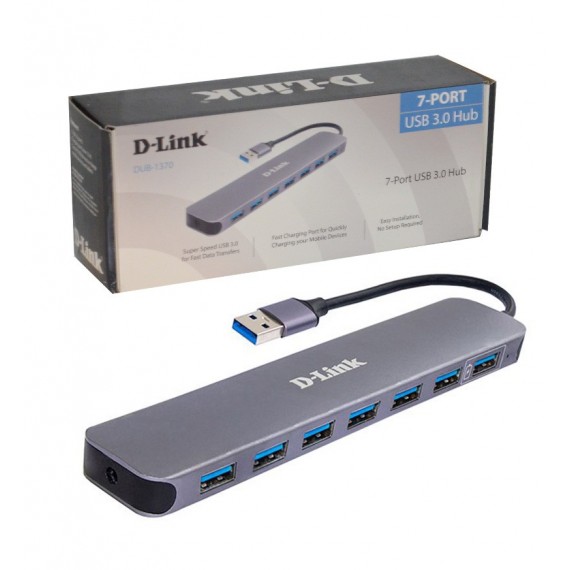 هاب USB3.0 هفت پورت D-Link مدل DUB-1370